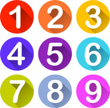 Colorful Numbers Icons
