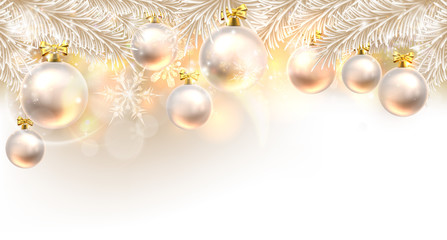 Christmas Baubles Background