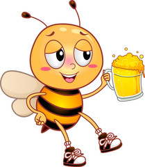 Poster - Buzzed Bee Drink Honey Beer