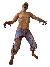 Zombie Monster 3D Illustration