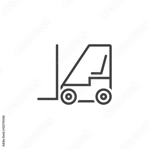 Forklift Line Icon Lift Truck Outline Vector Logo Illustration Linear Pictogram Isolated On White Buy This Stock Vector And Explore Similar Vectors At Adobe Stock Adobe Stock