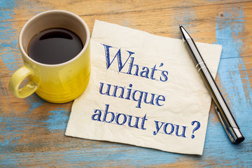 Wall Mural - what is unique about you question