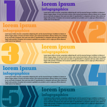 Modern infographics element number template. Business infographics design template. Colorful modern text box template for website computer graphic and internet. Vector Elements.
