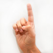 © Studio-M - Letter D in American Sign Language (ASL) for deaf people