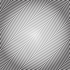 Wall Mural - zigzag pattern with dynamic, irregular lines. geometric circular