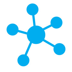 Poster - business network icon