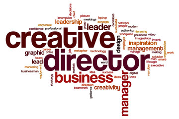 Poster - Creative director word cloud