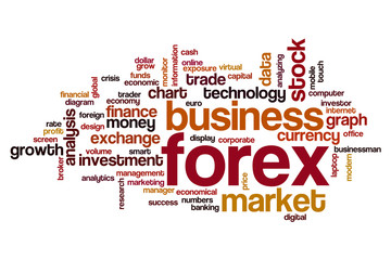 Canvas Print - Forex word cloud