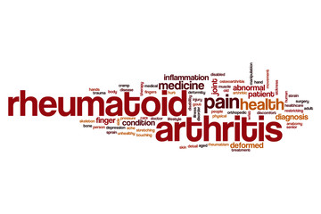 Sticker - Rheumatoid arthritis word cloud