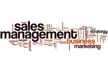 Canvas Print - Sales management word cloud