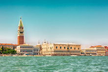 Beautiful Panoramic View Of Venice From The Water