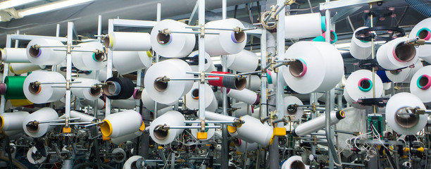 weaving machinery for the production of yarn, cloth from cotton