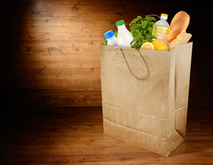 Wall Mural - Paper grocery bag