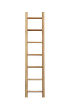 Wooden Ladder Isolated.