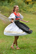 © muro - Woman of Slovak folk dance with colorful clothes