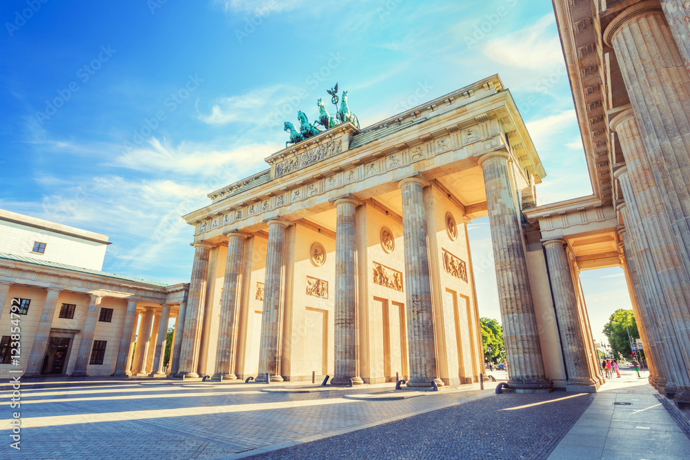 Berlin Brandenburg Gate, Berlin, Germany - obrazy, fototapety, plakaty 
