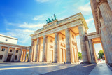 Fototapeta Tulipany - Berlin Brandenburg Gate, Berlin, Germany