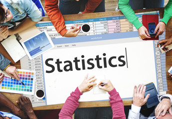 Canvas Print - Statistics Stats Analysis Research Economic Financial Concept