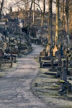 Graveyard With Tombstones