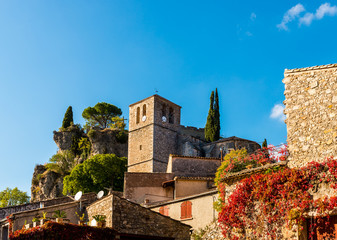 Wall Mural - Village de Mourèze dans l'Hérault en Languedoc, Occitanie en France