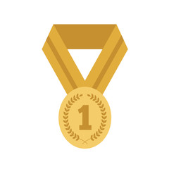 Trophy medal gold