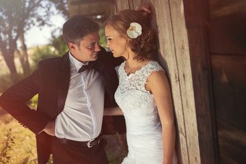 Beautiful bride and groom pre wedding