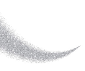 Wall Mural - Abstract vector silver dust glitter star wave background