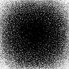 Wall Mural - square border frame with white dots on black background