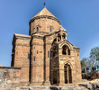 Van, Turkey - September 30, 2013:  The Cathedral of the Holy Cross (Akdamar Kilisesi or Surp Haç Kilisesi) on Akdamar (Aghtamar) Island, 