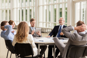 Canvas Print - business people meeting at office