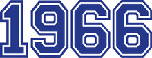 1966 Year College Font