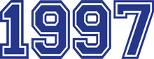 1997 Year College Font
