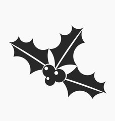 Wall Mural - holly berries icon