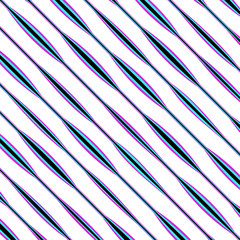 Canvas Print - Vector abstract stripe background pattern