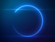 © the7dew - Beautiful Blue Circle Light with Lens Flare - Luxury Background Design Element