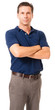 © Eric Hood - Causal dress businessman in polo shirt with arms crossed isolated on white background