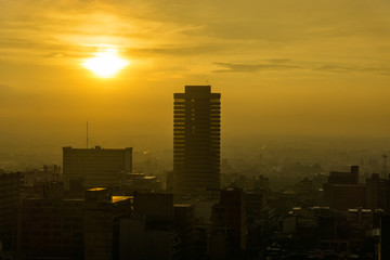 Wall Mural - Bogota Cityscape Sunset