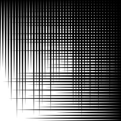 Poster - Asymmetric grid mesh pattern. irregular monochrome abstract text