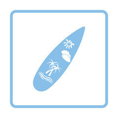 Poster - Surfboard icon