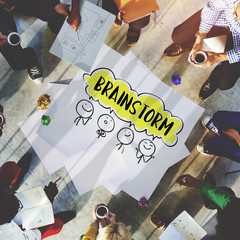 Poster - Brainstorm Business Work Discusssion Concept