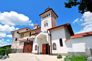 Sticker - The church of Klisurski monastery at Bankya, Bulgaria