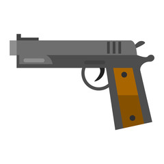 Wall Mural - Mmilitary pistol gun vector.