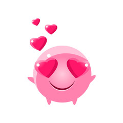 Sticker - In Love Round Character Emoji