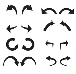 Poster - undo and redo vector icon set.
