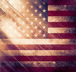 Wall Mural - Grunge USA Flag