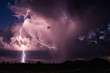 canvas print picture - Thunderstorm lightning