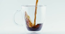 Coffee Cup Pour Slow Motion