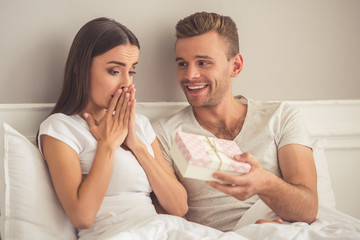 Wall Mural - Beautiful young couple