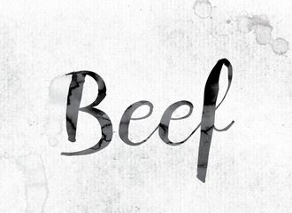 Wall Mural - Beef Concept Painted in Ink