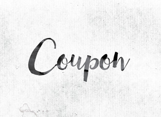 Poster - Coupon Concept Painted in Ink